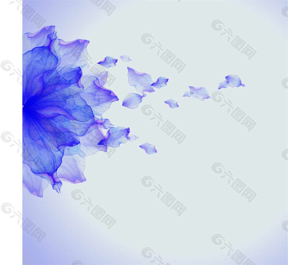年会矢量紫色花背景设计元素素材免费下载 图片编号 六图网