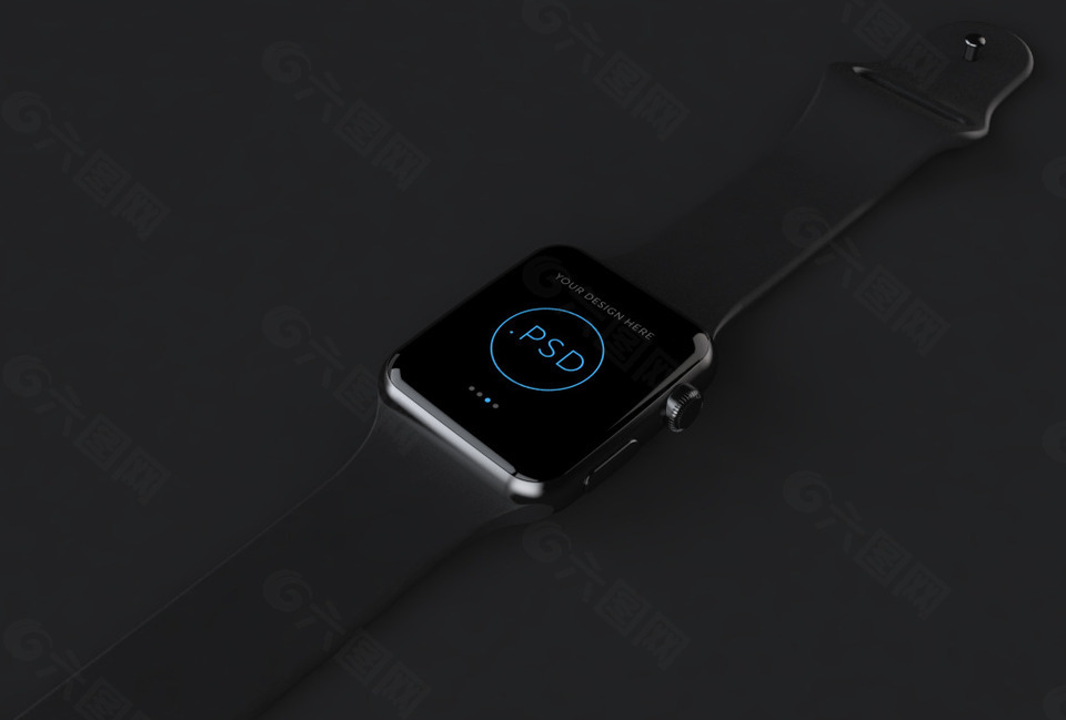 黑色背景apple Watch样机平面广告素材免费下载 图片编号 8183083 六图网