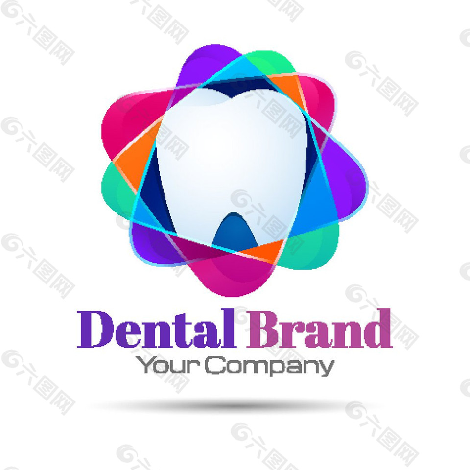 牙齿主题logo图片