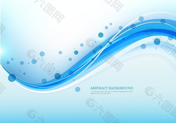 蓝色的抽象背景波背景素材免费下载 图片编号 六图网