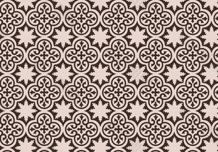 紫红色的摩洛哥花纹背景矢量