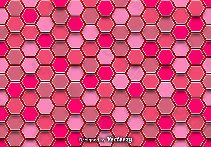 摘要背景与Pink Hexagons
