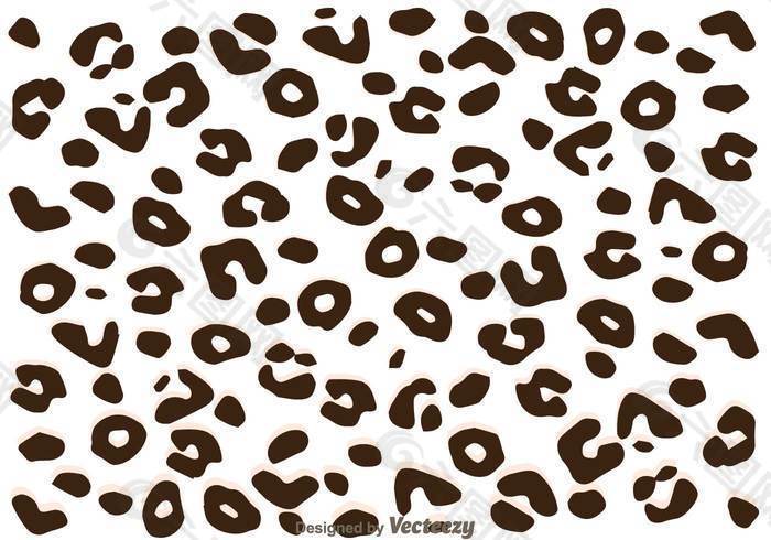 黑暗Brown Leopard Pattern
