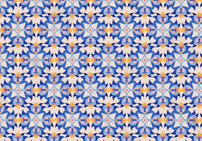 花卉瓷砖模式