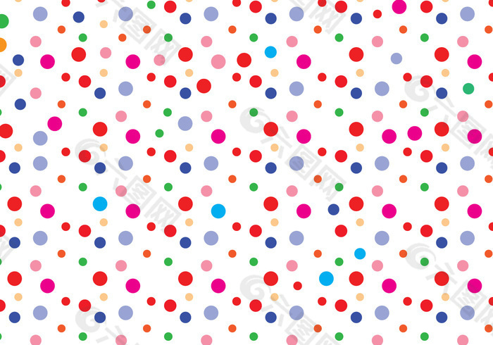 圆点花纹矢量