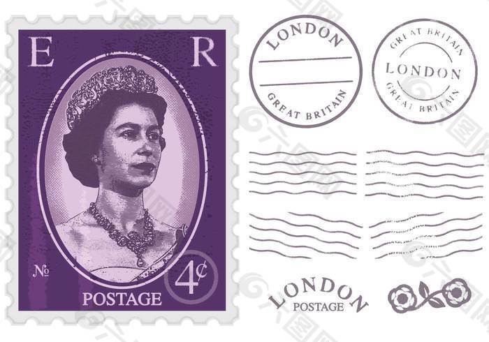 Elizabeth Postage Stamp女王