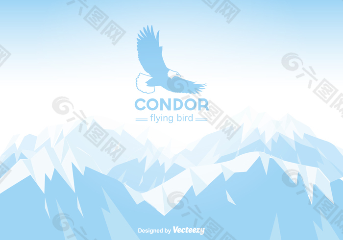Condor自由矢量冬季山地景观