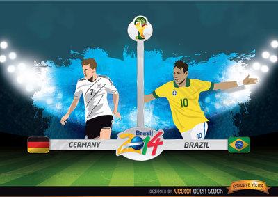 德国主场迎战巴西国际足联世界杯