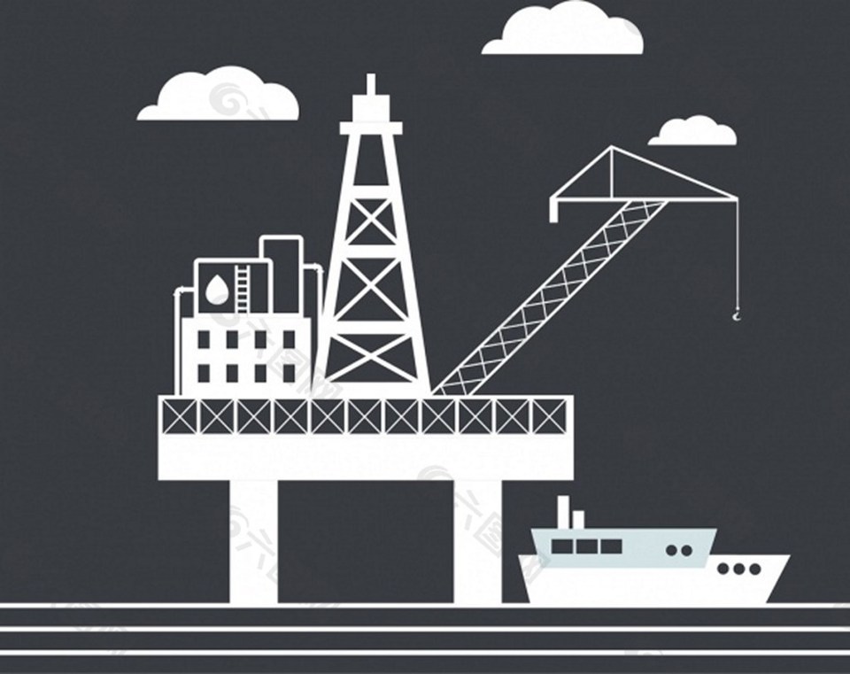 油田矢量图