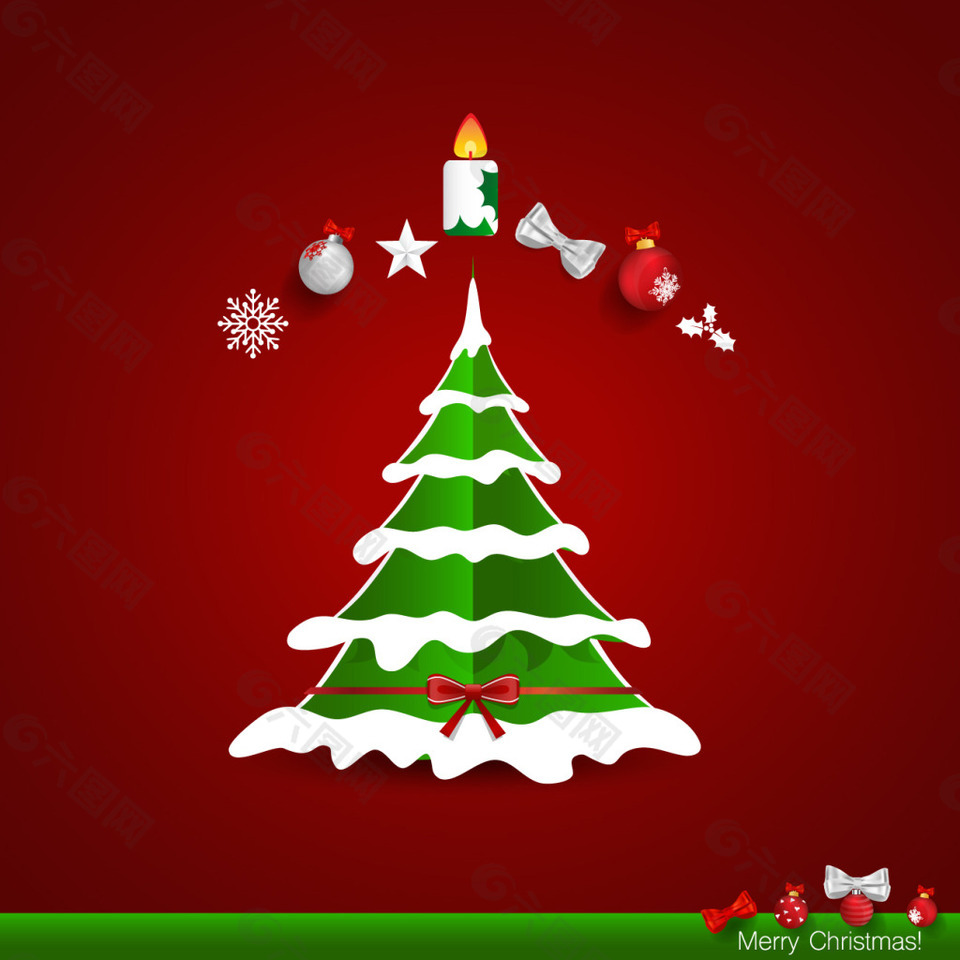 圣诞树背景设计