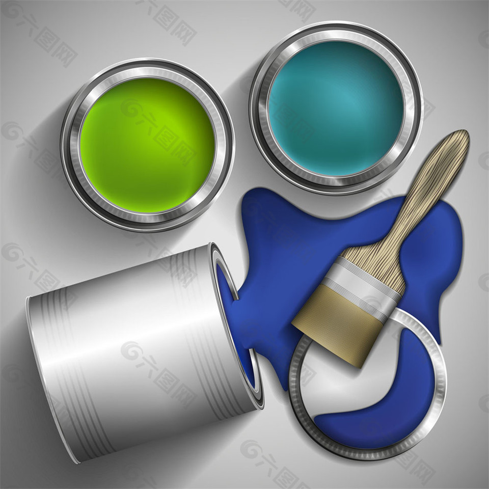 油桶里的油漆图片