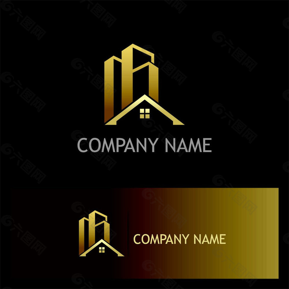 金色建筑logo图片