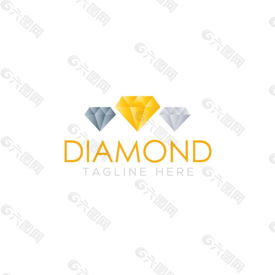 立体钻石标志图片