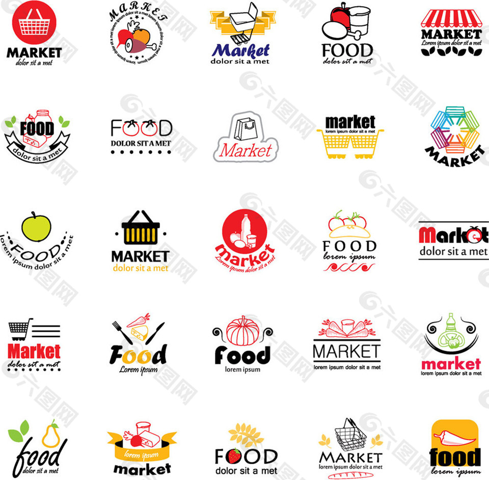创意美食logo设计图片