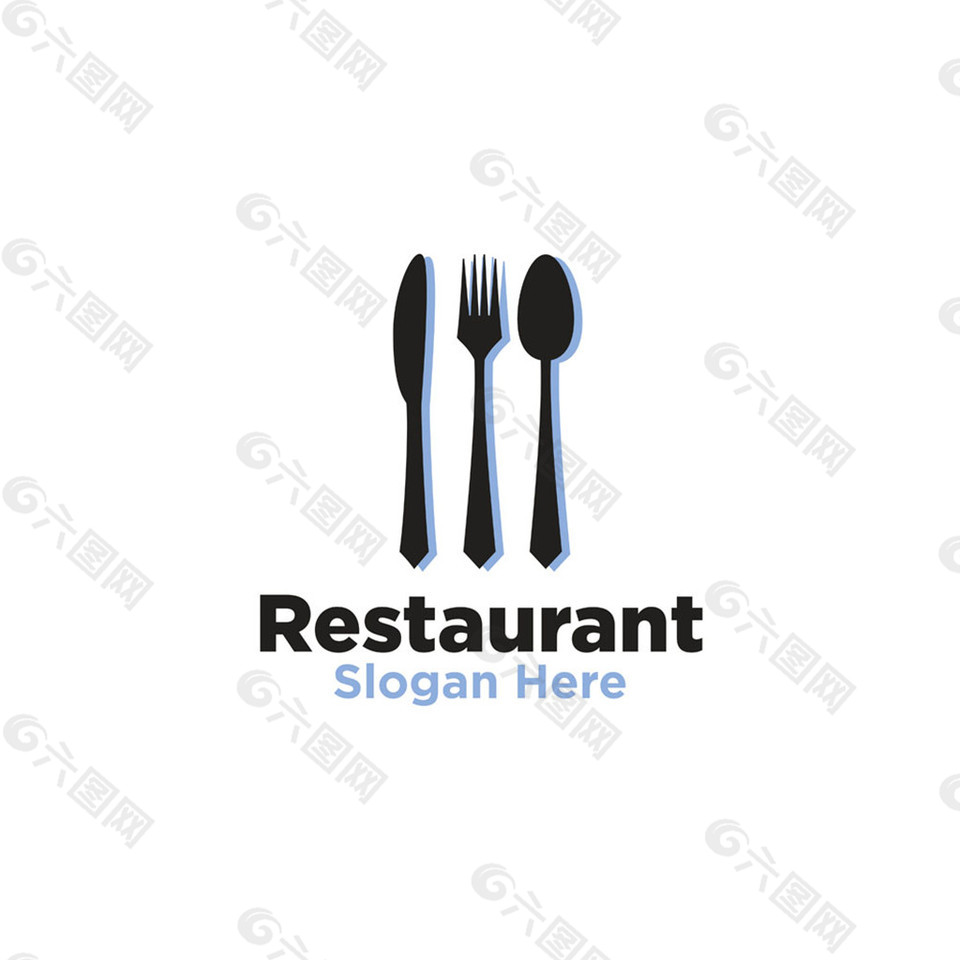 西餐餐具logo图片