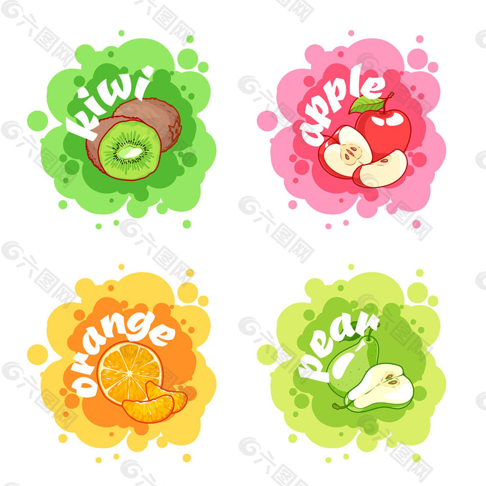 不同的水果设计图片