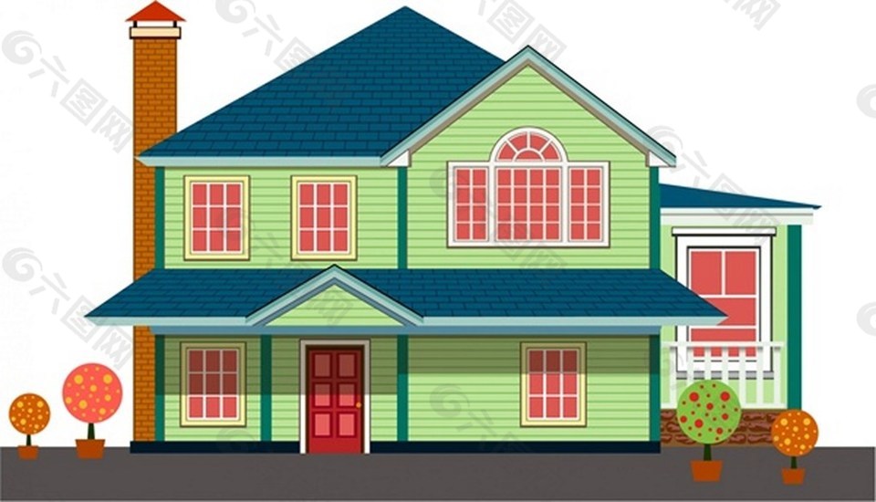 别墅矢量素材