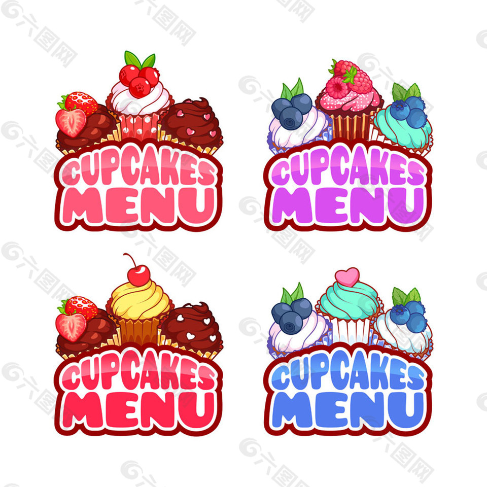 卡通水果蛋糕标签图片