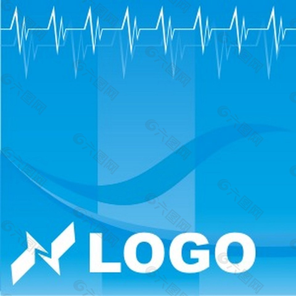 电标志在蓝色的背景图标图案矢量