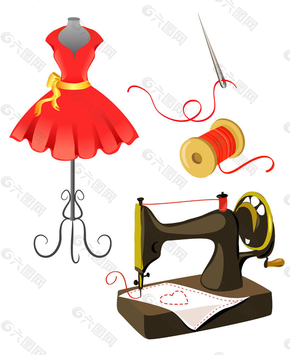 缝忍机和红裙图片