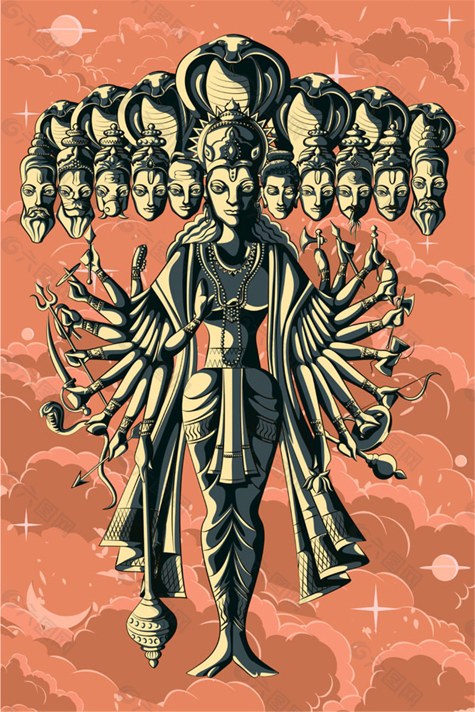 千欢神话人物图片