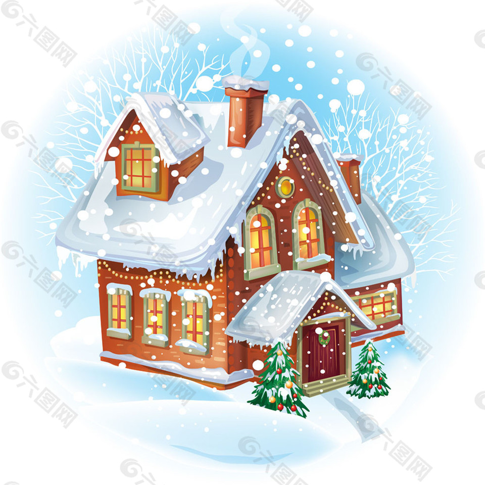 圣诞节雪屋图片平面广告素材免费下载 图片编号 3 六图网