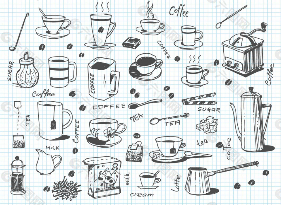 手繪咖啡工具
