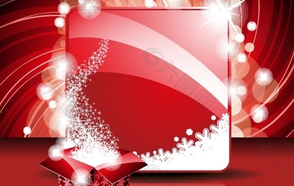 新年贺卡及礼品盒模板