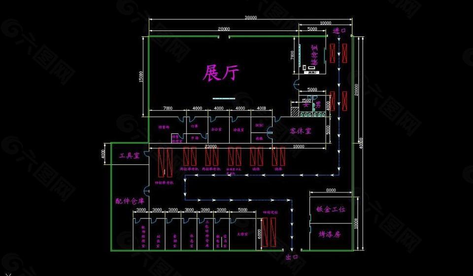 三S店布局图