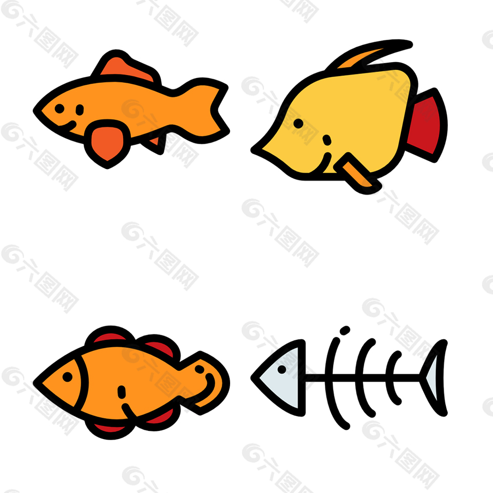 鱼类icon图标