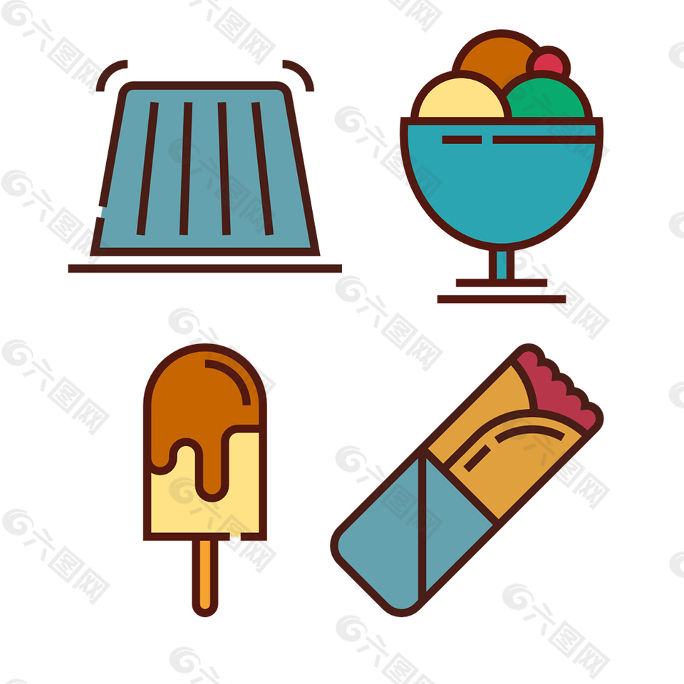冰淇凌icon图标素材