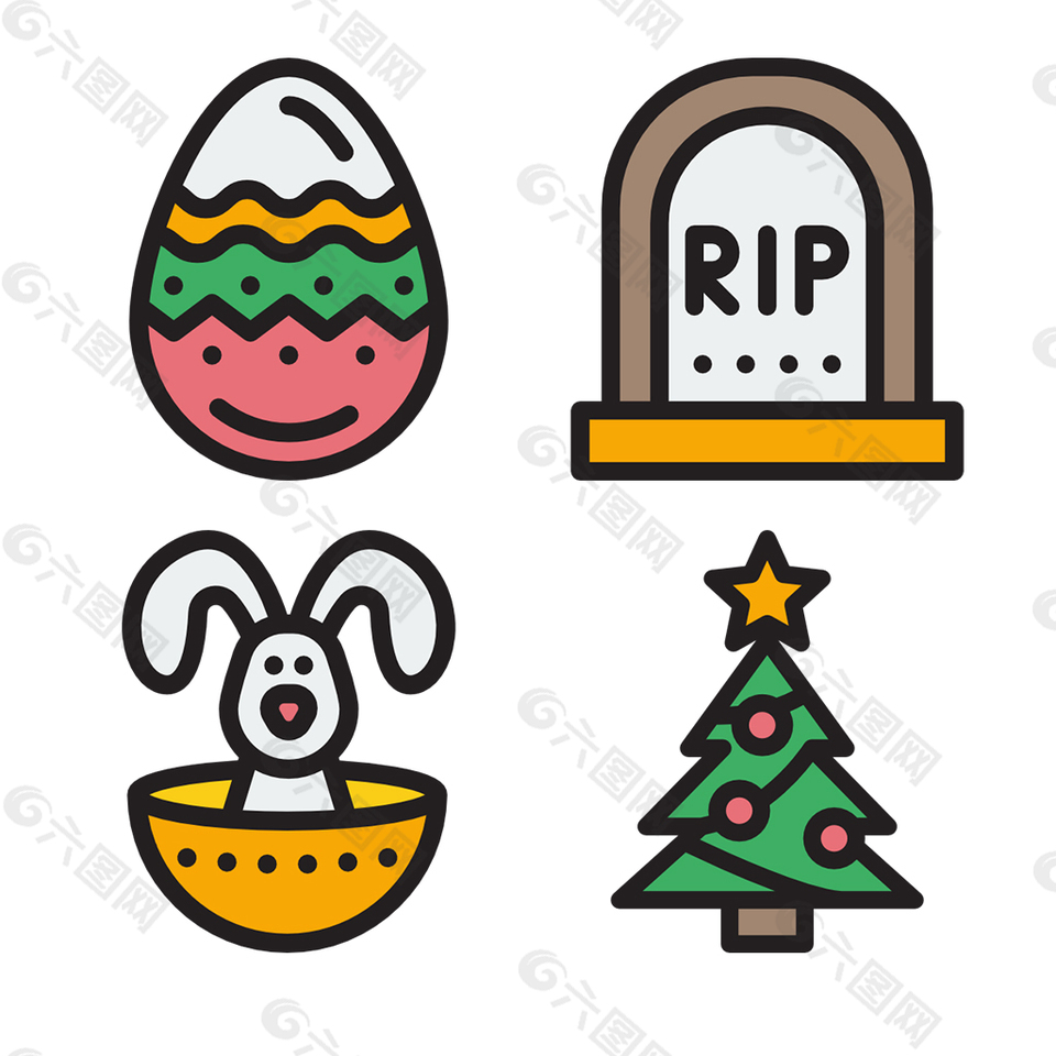 复活节icon图标