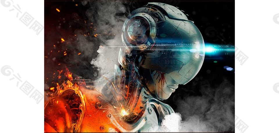 科技水蒸气和雾气效果PS笔刷