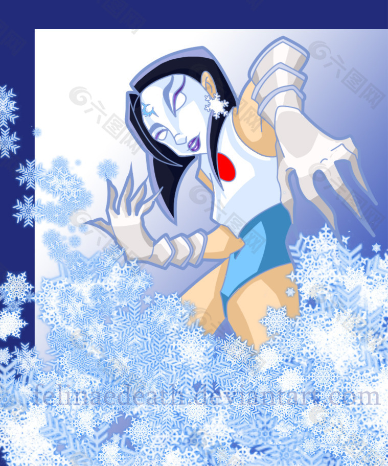 的能剧面具：冰