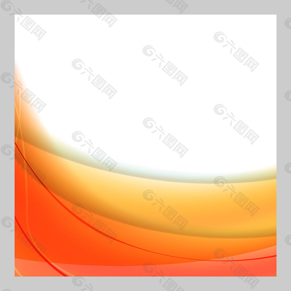 2017创意曲线橙色块底纹元素H5背景