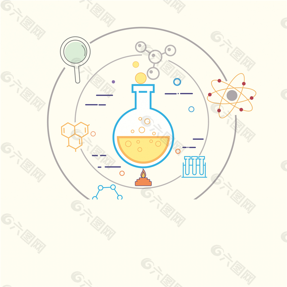 化学素材分子图标设计元素素材免费下载 图片编号 六图网