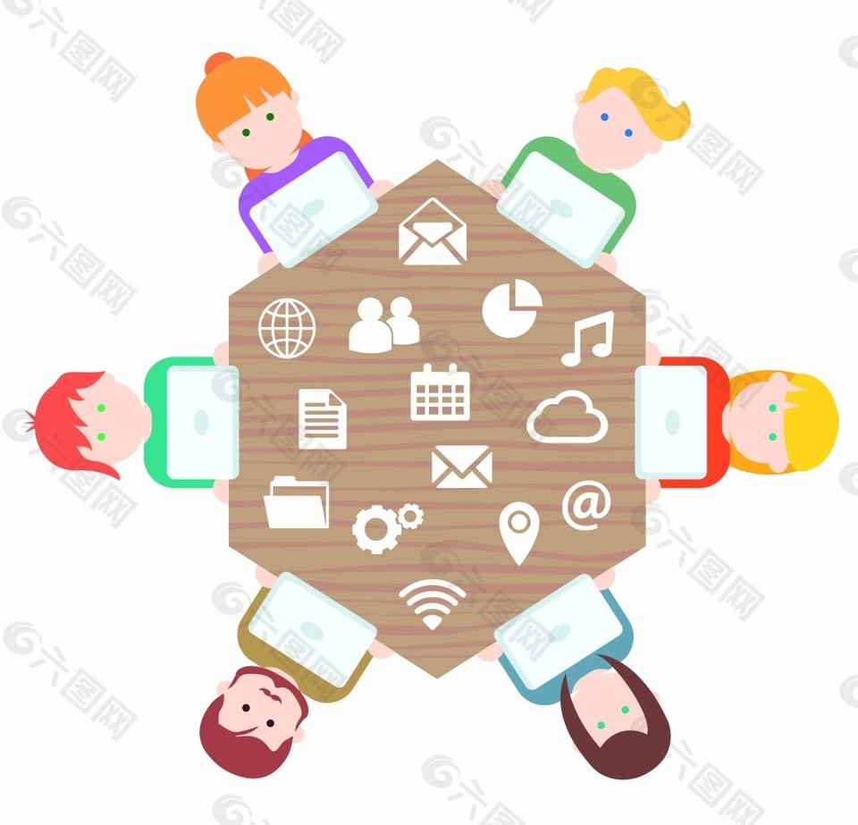 商务办公会议插画