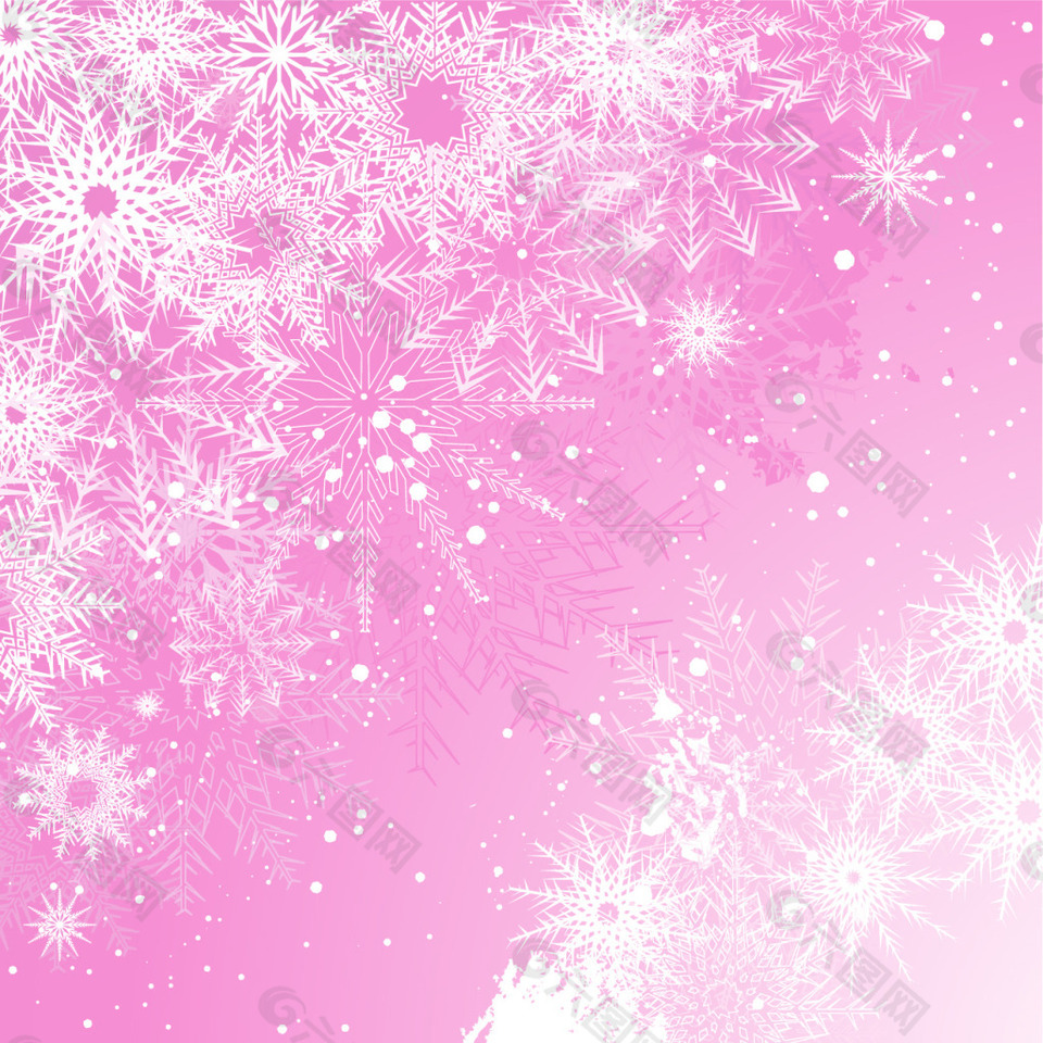 粉红色圣诞背景