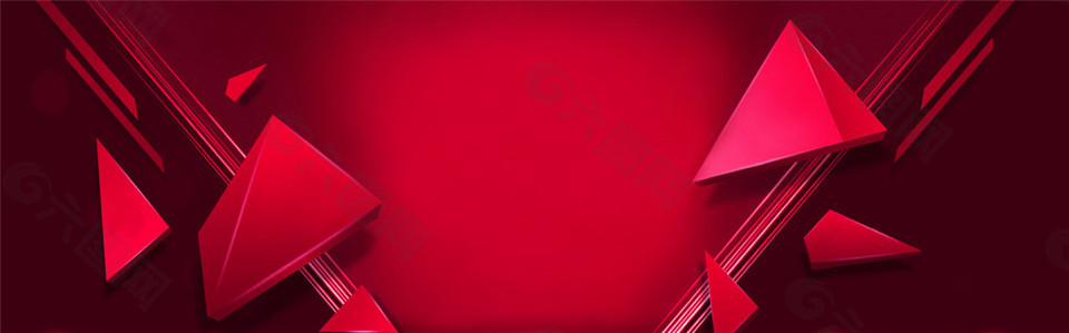 红色banner 背景图片设计