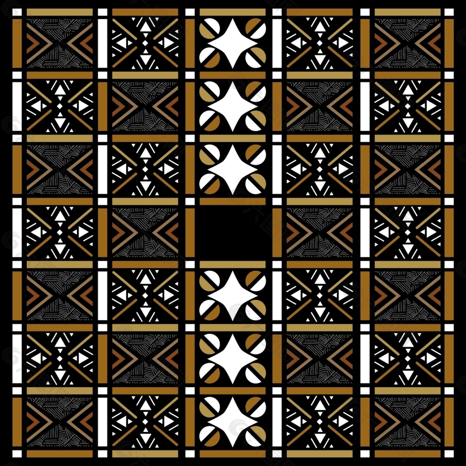 创意民族图案背景