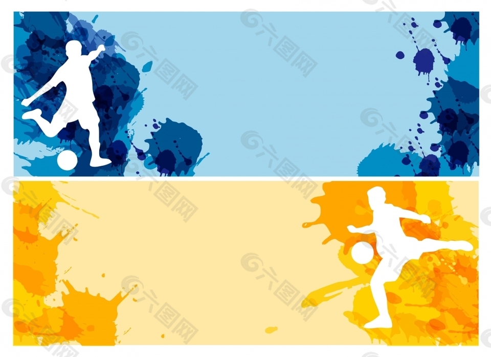 足球背景横幅