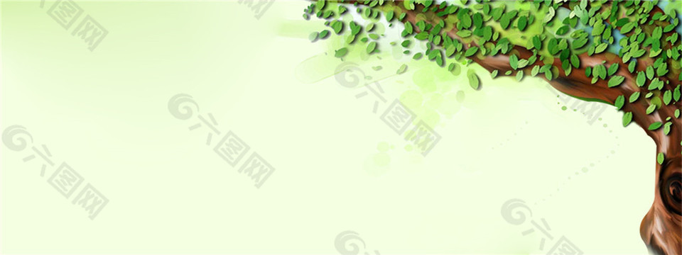 绿色植物小清新banner