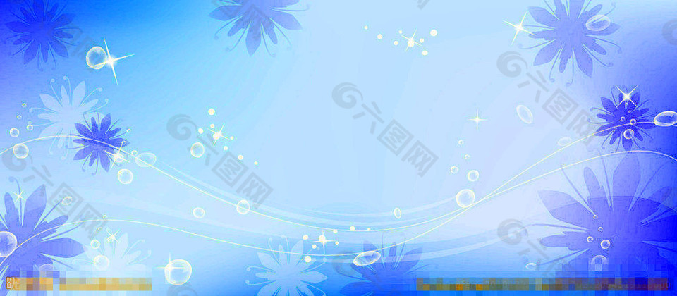 蓝色梦幻背景图片1