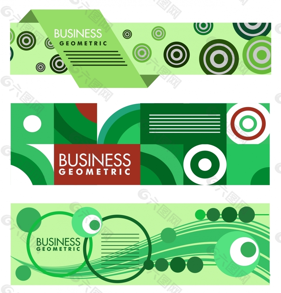 绿色创意Banner设计元素设计元素素材免费下载(图片编号:8554444)-六图网