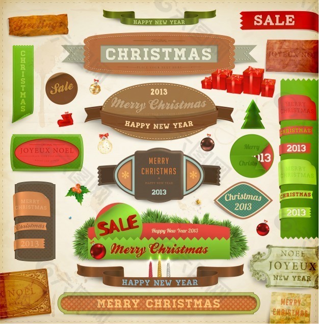 2013圣诞标签贴纸网站