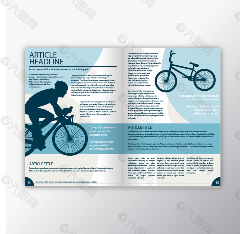 自行车运动宣传单