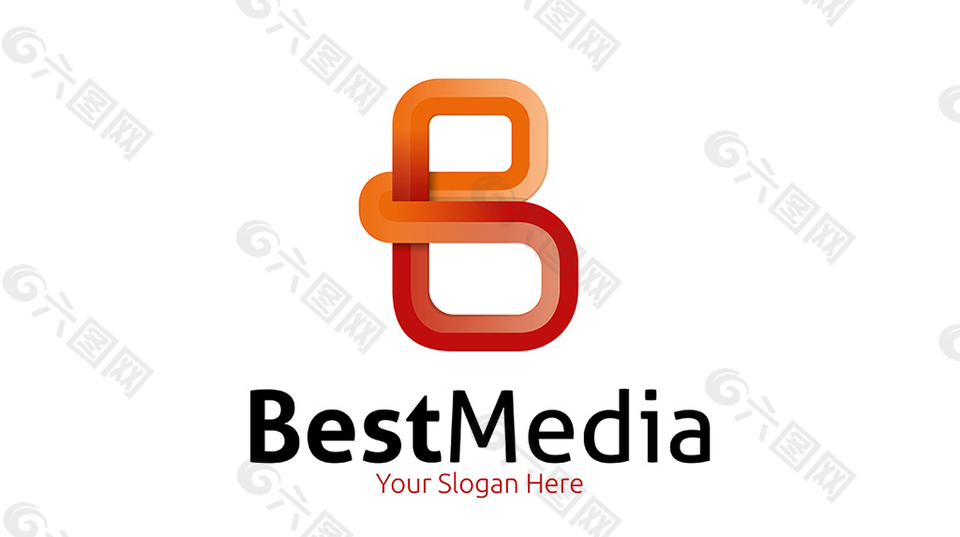 创意B字设计logo矢量素材