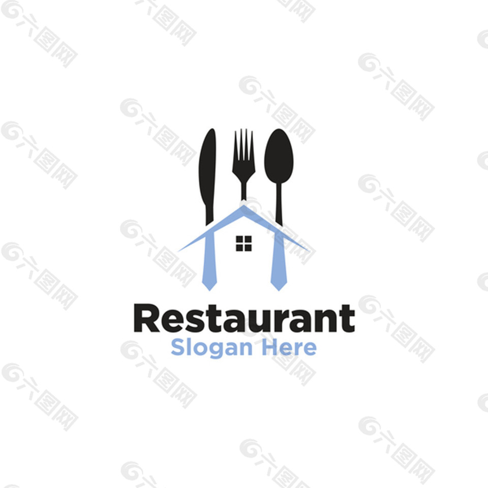 创意餐厅标志设计矢量素材
