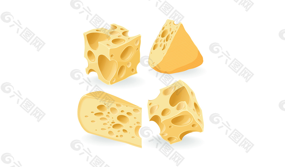 现实奶酪图标矢量素材
