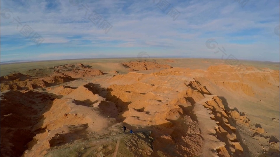 浩瀚戈壁荒漠高清视频航拍